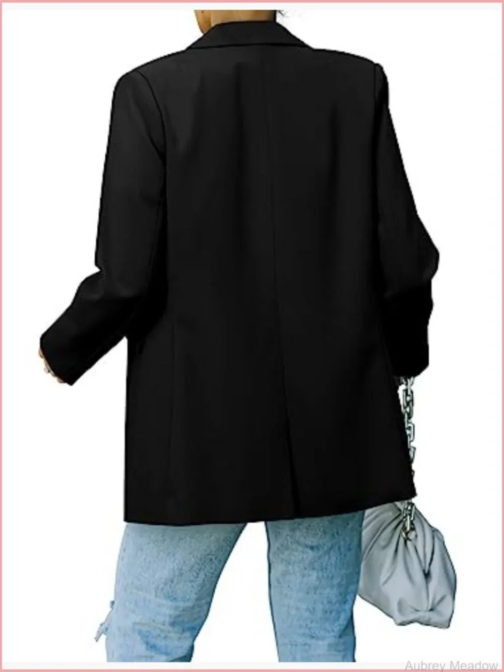 Women's Business Casual Blazer with Lined Professional Work Suit Jacket Pockets